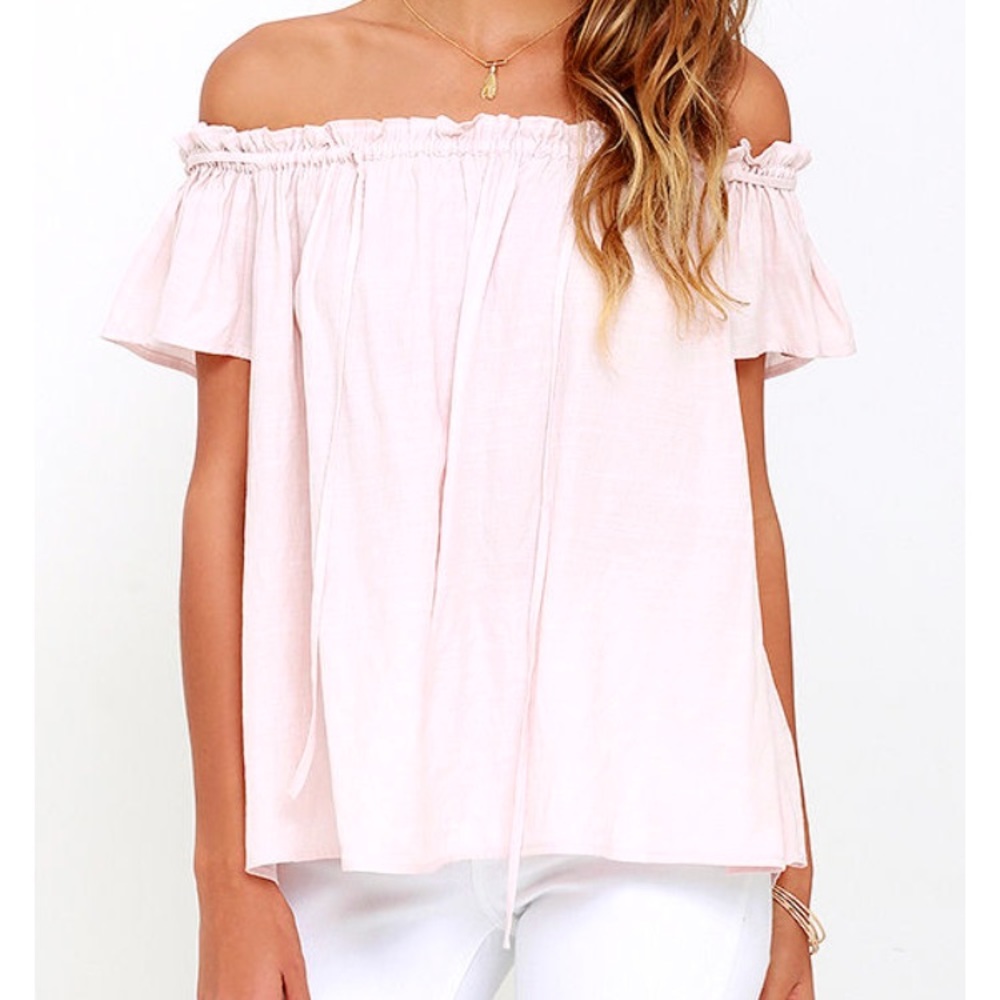 ✨SOLD✨ Ruffled Off The Shoulder Top